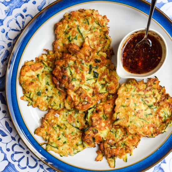 Courgette & Halloumi Fritters - Recipe photo by missrachelphipps