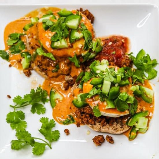 Easy Mexican Eggs Benedict - Recipe photo by Alishan