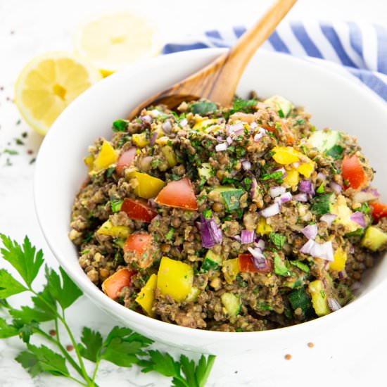 Lentil Salad - Recipe photo by vegan heaven