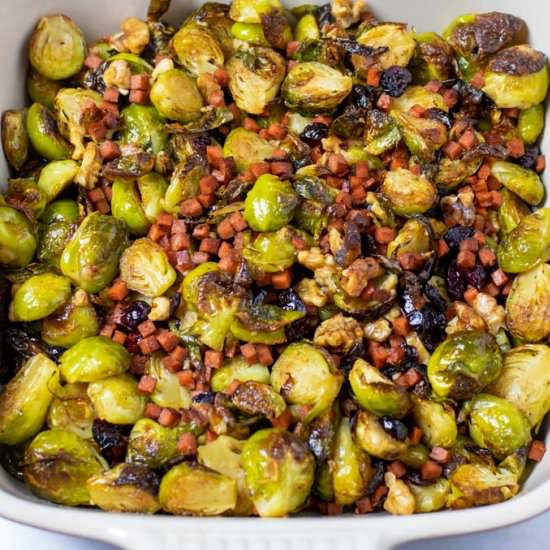 Crispy Brussels Sprouts - Recipe photo by contentednesscooking