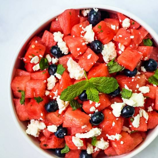 watermelon feta salad - Recipe photo by lifeloveandgoodfood