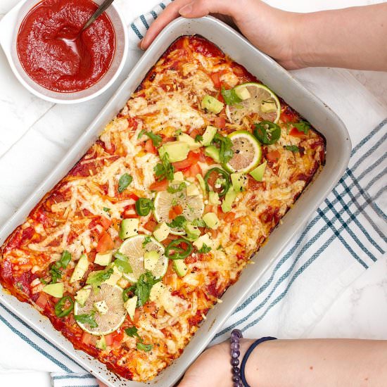 Vegan Black Bean Enchiladas - Recipe photo by dailydish