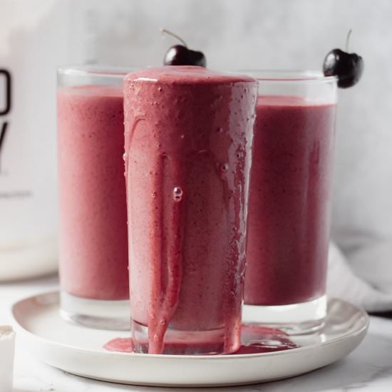 Chocolate cherry smoothie - Recipe photo by katethebaker