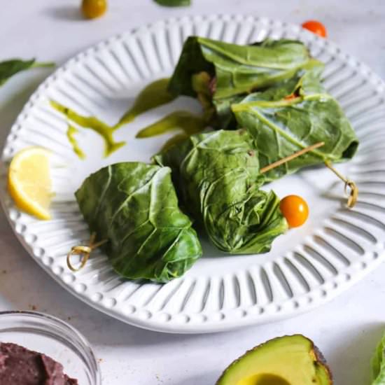 Healthy Collard Green Wraps - Recipe photo by Eatingworksnj