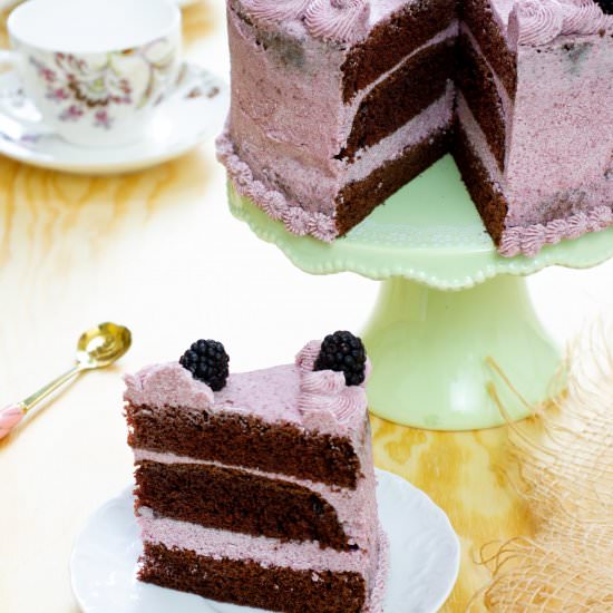 Blackberry cake - Recipe photo by mecooks.com