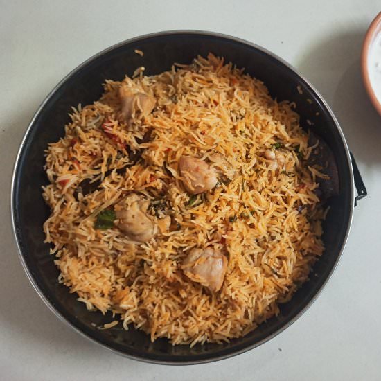 south indian chicken biryani recipe - Recipe photo by foodies855