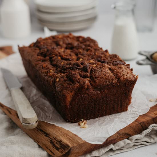 Cinnamon Crunch Banana Bread - Recipe photo by alpineella
