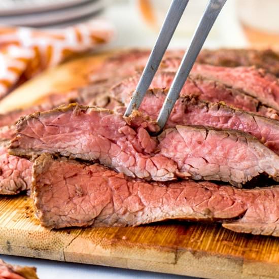 Grilled Flank Steak - Recipe photo by BBQing With The Nolands