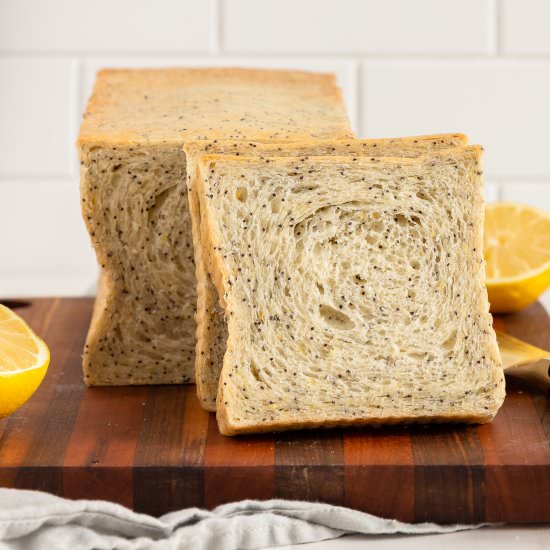 Lemon Poppyseed Sourdough Pullman - Recipe photo by Cinnamon Shtick