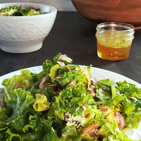 Kale Apple Salad - Recipe photo by RaspberriesAndKohlrabi