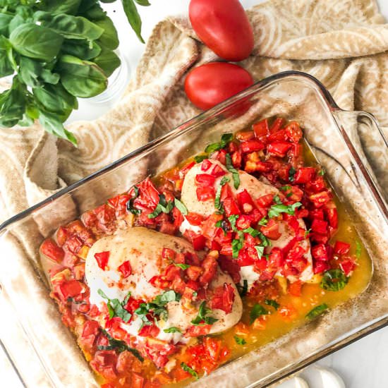 Keto Stuffed Chicken Caprese - Recipe photo by MyLifeCookbook