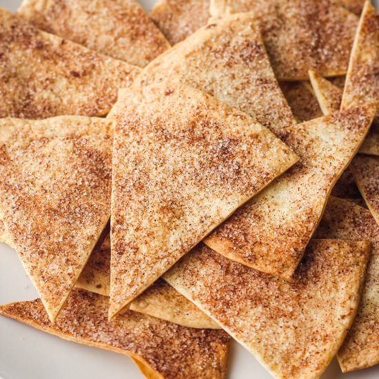 Cinnamon Tortilla Chips - Recipe photo by toaster oven love
