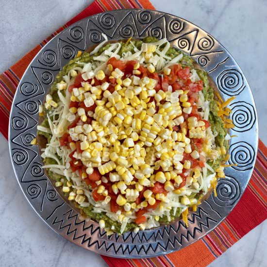 Mexican Layer Dip - Recipe photo by thebrookcook.wordpress.com