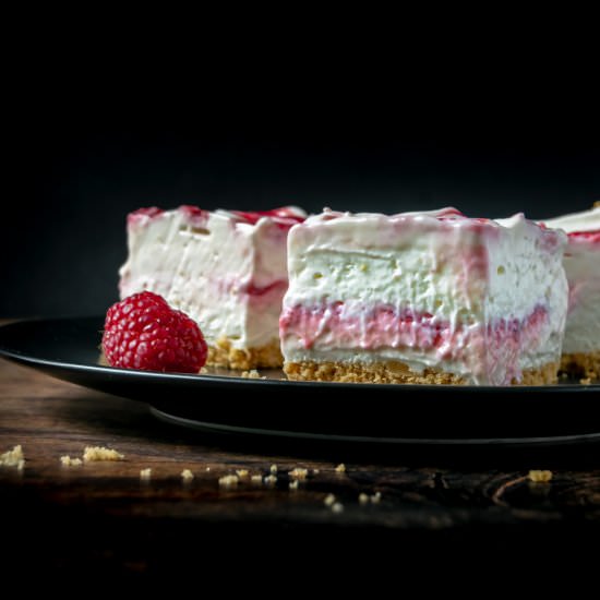No bake cheesecake bars - Recipe photo by katethebaker