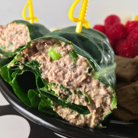 Sardine Salad Sandwich Wrap (Keto) - Recipe photo by summeryule.com
