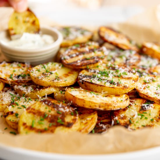 BEST Grilled Potatoes (with Aioli) - Recipe photo by FromScratchFast