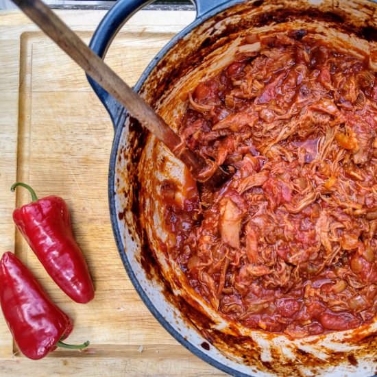 Over-the-top beef cheek chilli - Recipe photo by robbishfood