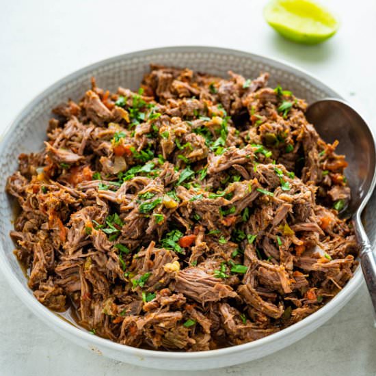 Mexican Pulled Beef - Recipe photo by garlic and zest