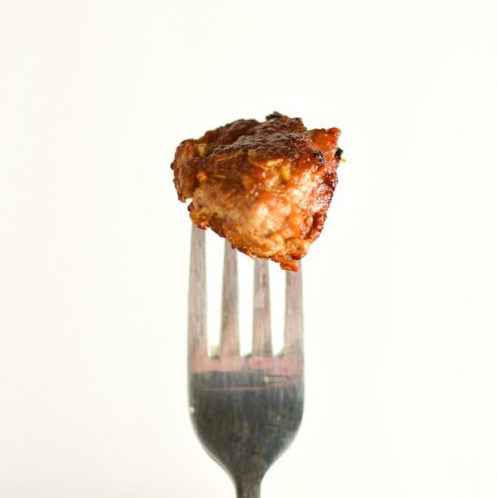 Pork Meatballs - Recipe photo by atasteofmadness
