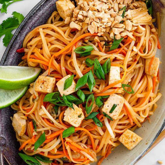 Easy Homemade Pad Thai - Recipe photo by tastythriftytimely