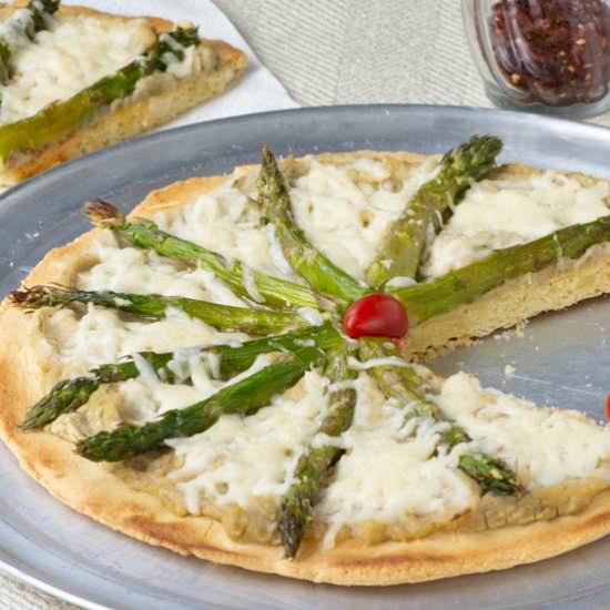 Quick Paleo Pizza Crust with Asiago - Recipe photo by Kooky Pizza