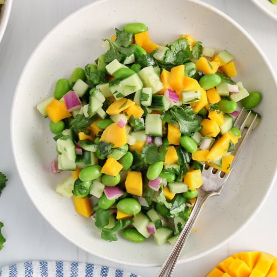 Cucumber Mango Salad - Recipe photo by plantbasedjess