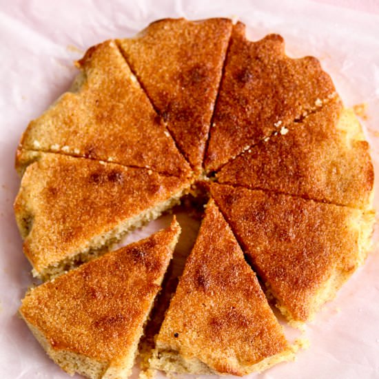 Lemon Semolina Syrup Cake - Recipe photo by The Desserted Girl