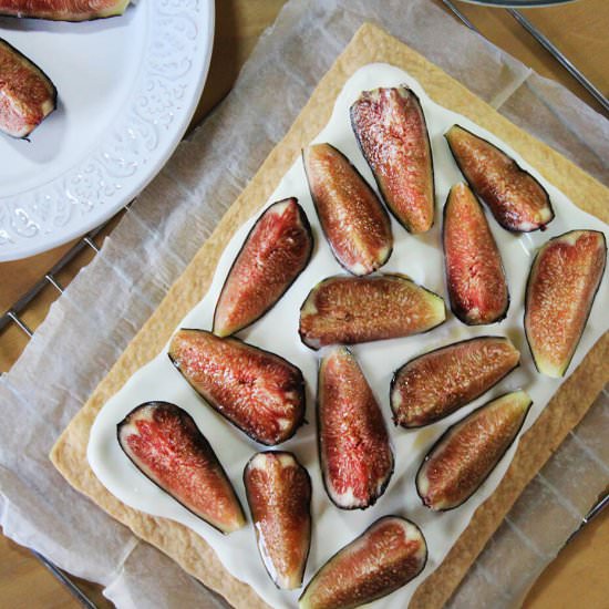 Summer fig tart - Recipe photo by hornoMX