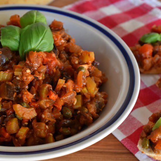 Eggplant Caponata - Recipe photo by This Italian Kitchen