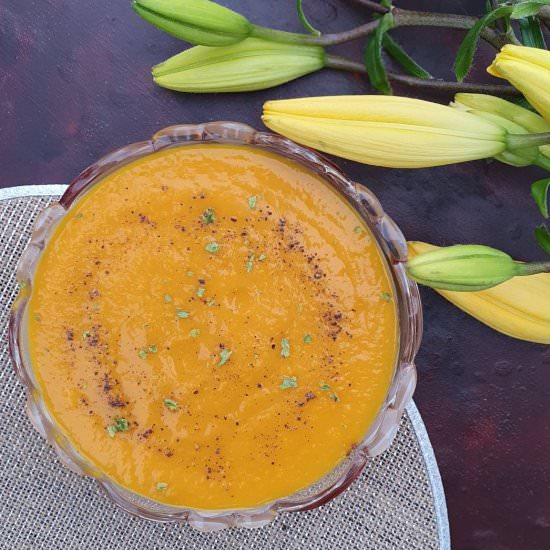 Roasted Pumpkin soup - Recipe photo by Mildlyindian