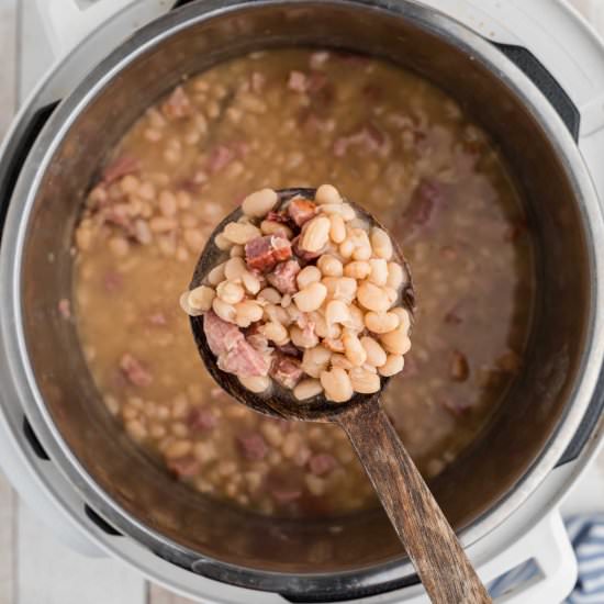 Instant Pot White Beans - Recipe photo by thecaglediaries
