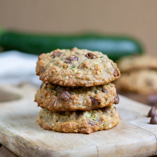 Chocolate Oatmeal Zucchini Cookies - Recipe photo by veggie desserts