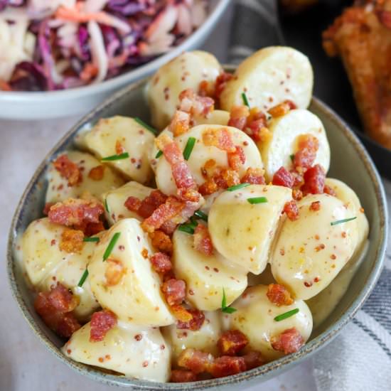 Creamy Mustard New Potato Salad - Recipe photo by CurlysCooking