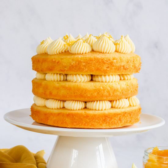 Three Layer Lemon Cake - Recipe photo by CurlysCooking
