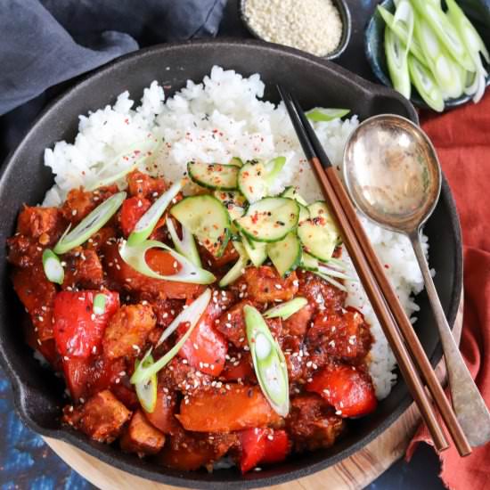 Spicy Korean Pork Stew - Recipe photo by CurlysCooking
