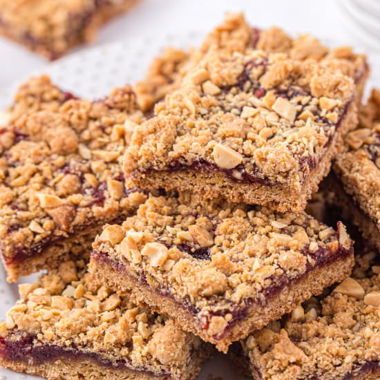 Peanut Butter and Jelly Bars - Recipe photo by pumpkinnspice