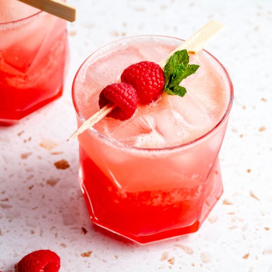 Apple & Raspberry Mocktail - Recipe photo by eatloveeat