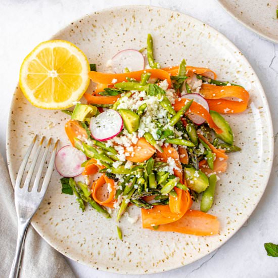 Shaved Vegetable Salad - Recipe photo by healmedelicious