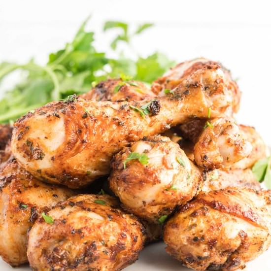Air Fryer Chicken Drumsticks - Recipe photo by Thebustedoven