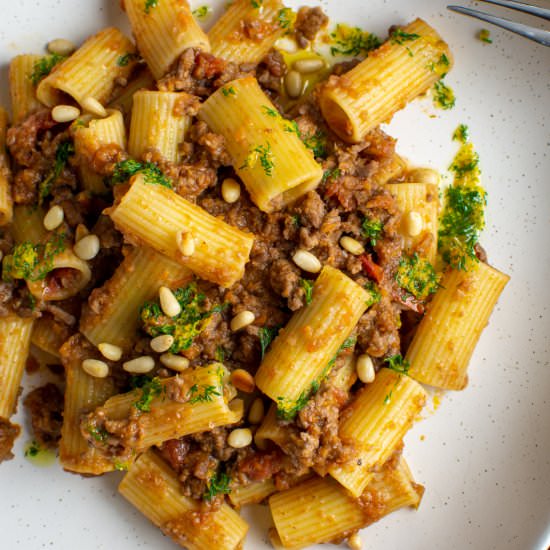 Lamb Mince Ragu - Recipe photo by AnotherFoodBlogger