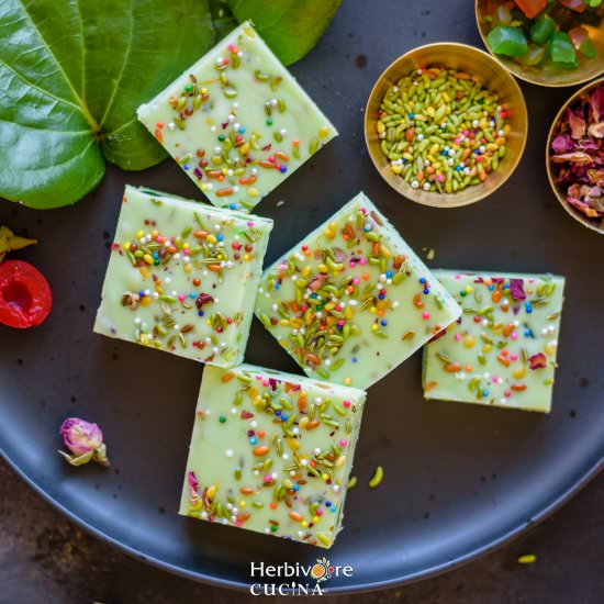 Easy Banarasi Paan Fudge - Recipe photo by Herbivore Cucina