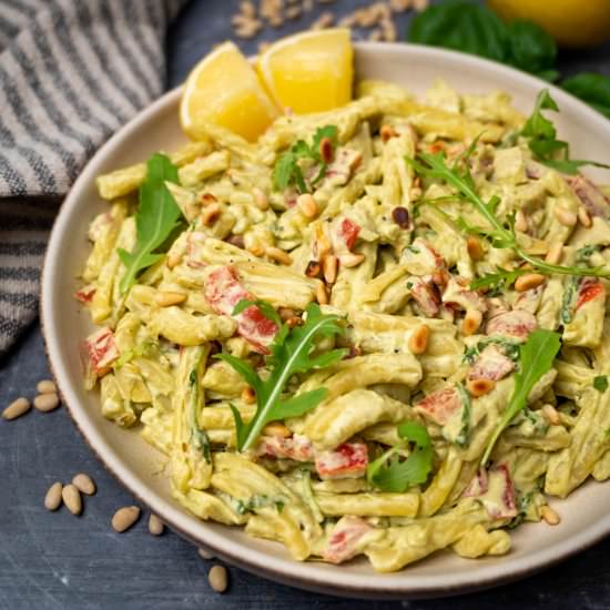 Creamy Vegan Lemon and Basil Pasta - Recipe photo by vegancocotte