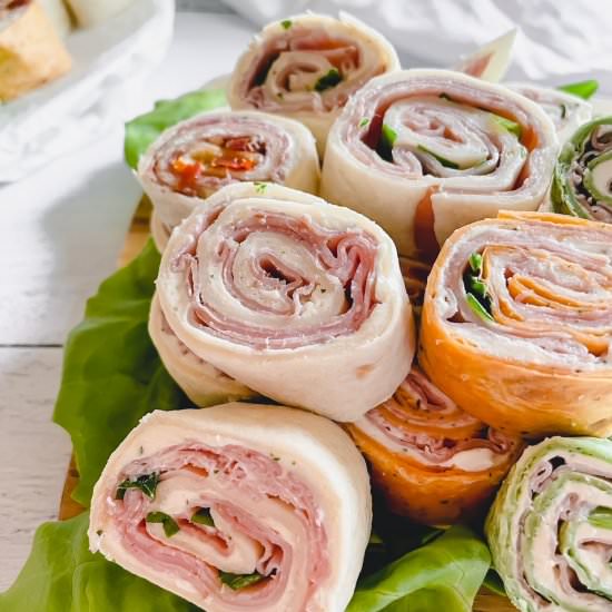 Pinwheel Sandwich Wraps – 2 ways! - Recipe photo by SugarandSnapPeas