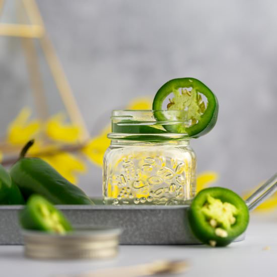 Jalapeño Simple Syrup - Recipe photo by The Littlest Crumb