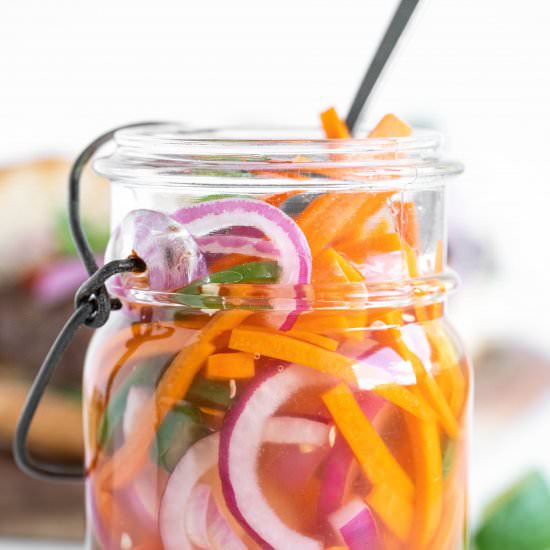 Quick Pickled Vegetables - Recipe photo by BBQing With The Nolands