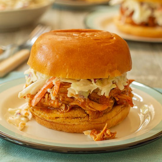 Instant Pot Peach Barbeque Chicken - Recipe photo by tenpoundcakecompany