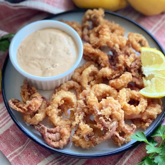 Calamari Fritti - Recipe photo by katiescucina
