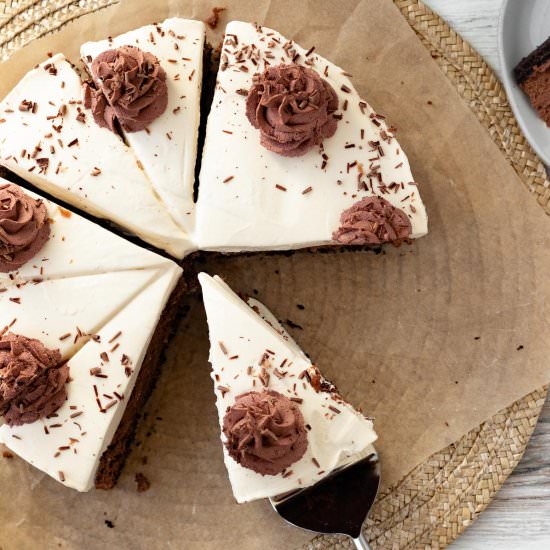 Chocolate Baileys Cheesecake - Recipe photo by themarblekitchen