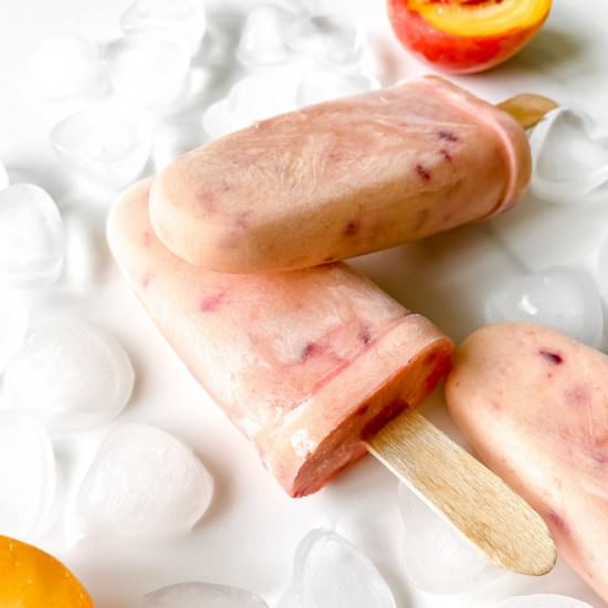 Peaches and cream popsicles - Recipe photo by Low Histamine Kitchen