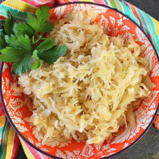 Homemade Sauerkraut - Recipe photo by PalatablePastime